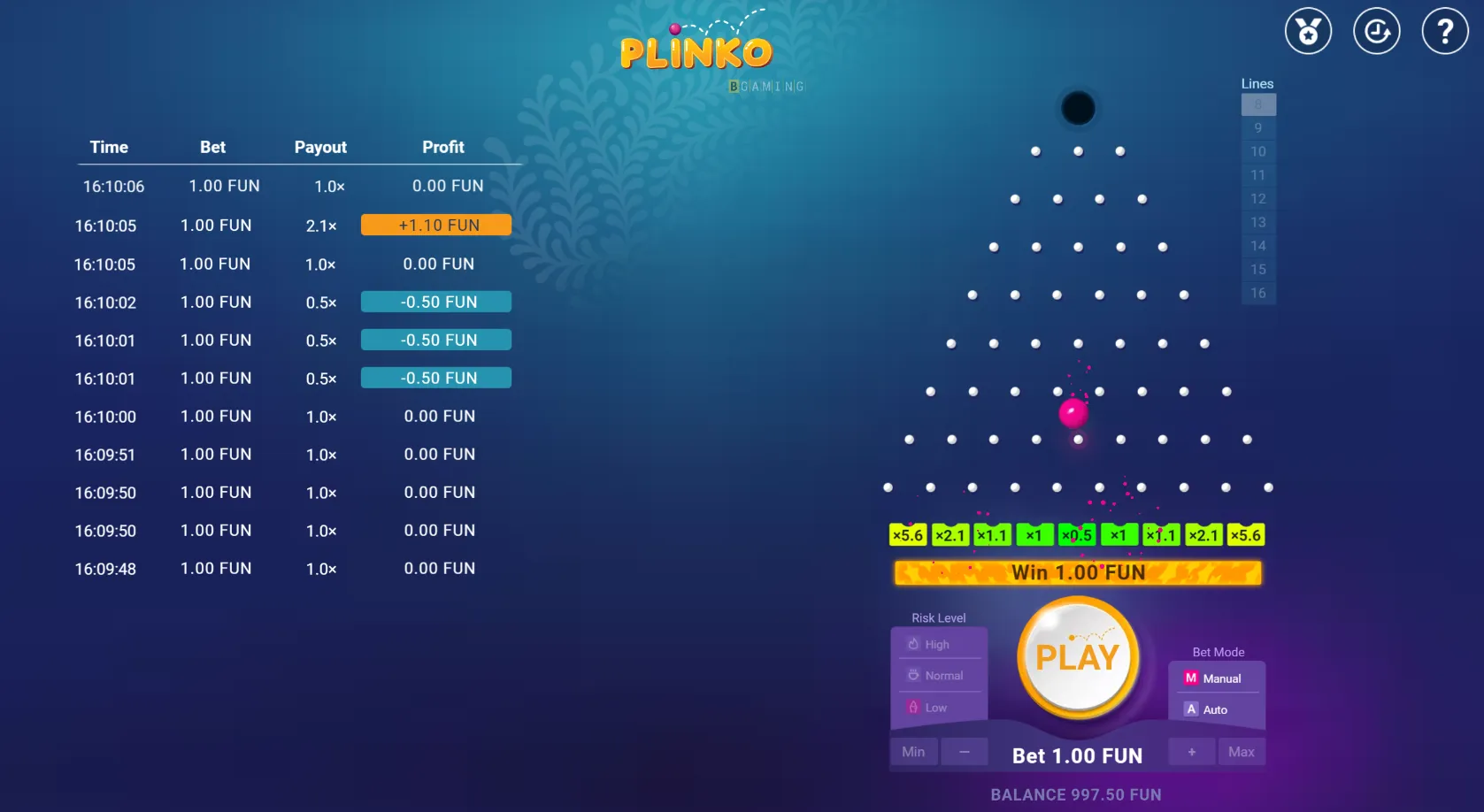 Plinko recensioni